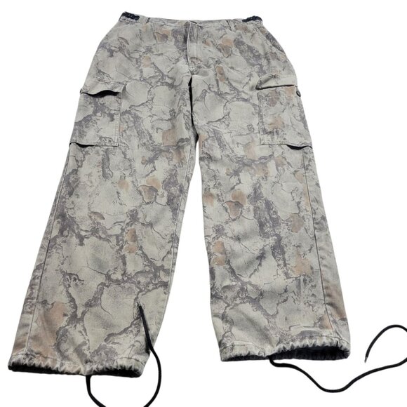 Vintage Wrangler Pants Mens Medium 34x31 Camo Brown Adjustable Outdoors Read - Picture 1 of 7